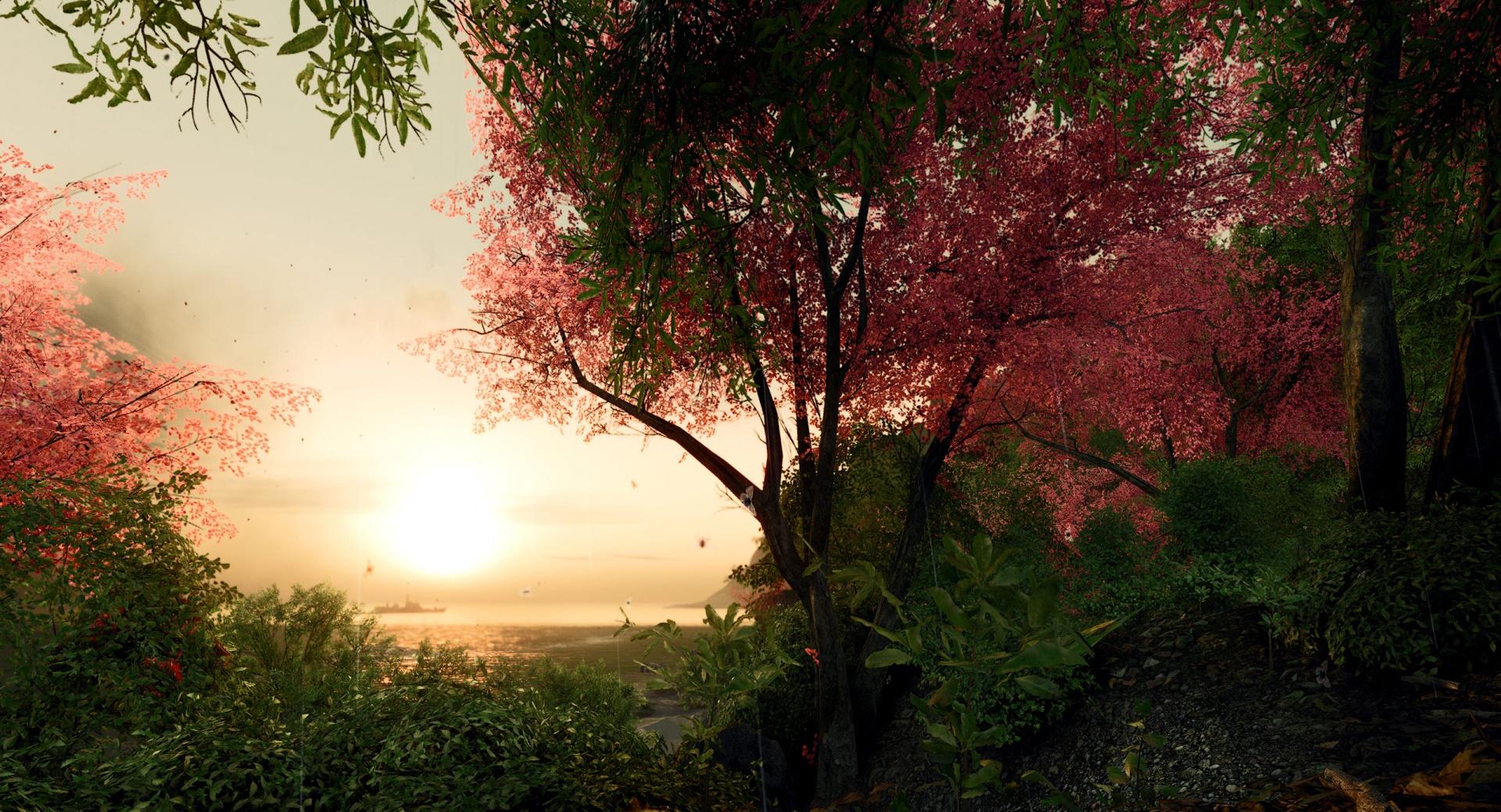 Crysis Video Game Sakura at 320 x 480 iPhone size wallpapers HD quality