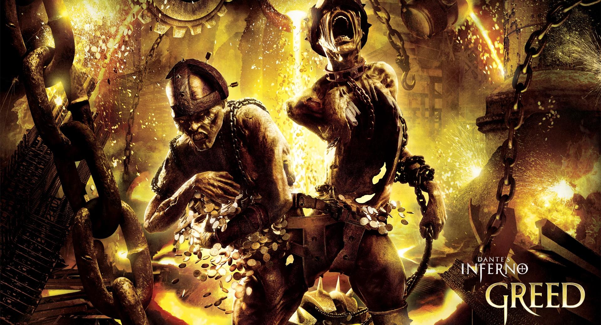 Dantes Inferno Greed at 640 x 1136 iPhone 5 size wallpapers HD quality