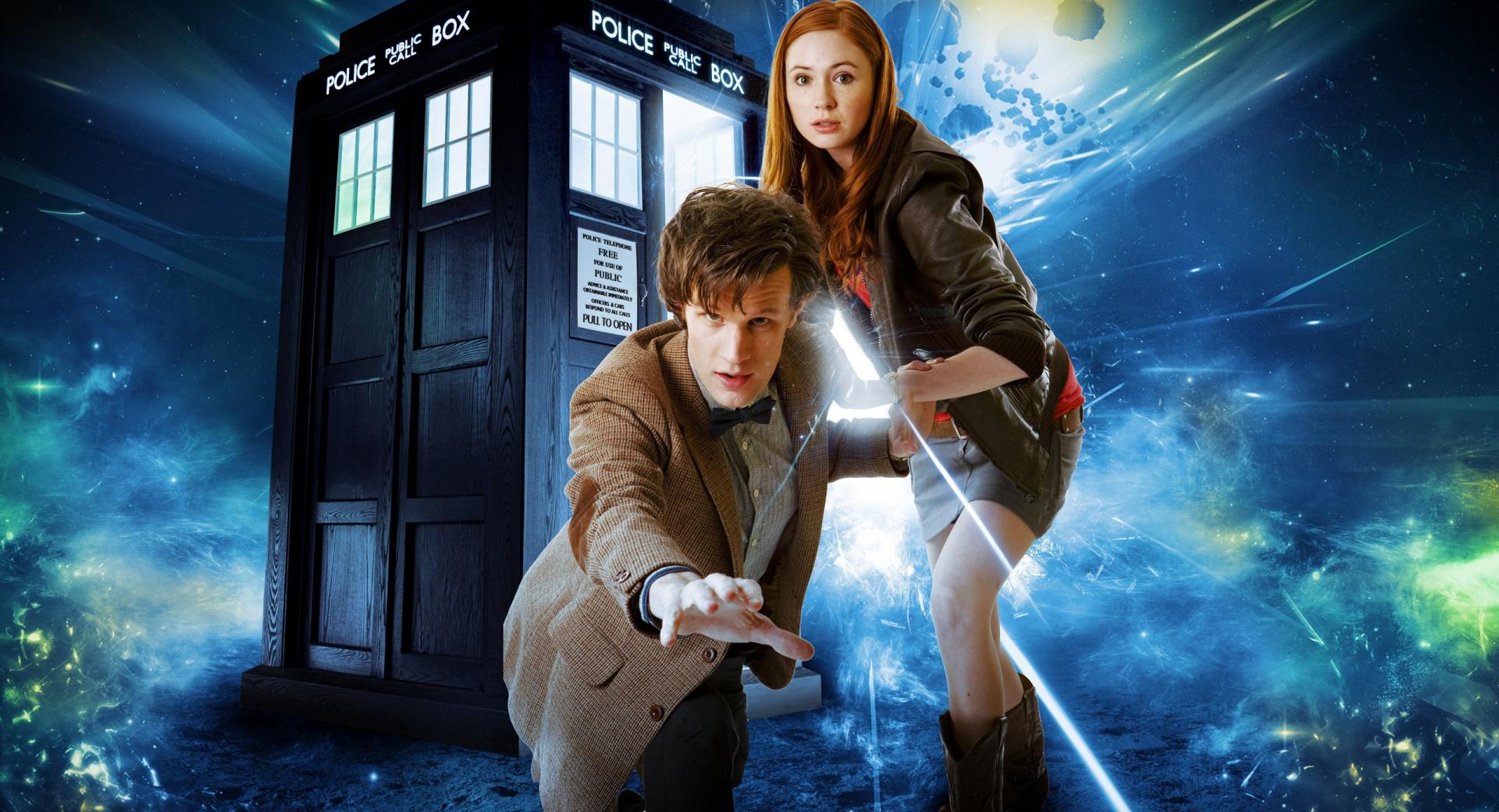 Doctor Who  Matt Smith and Karen Gillan at 1600 x 1200 size wallpapers HD quality