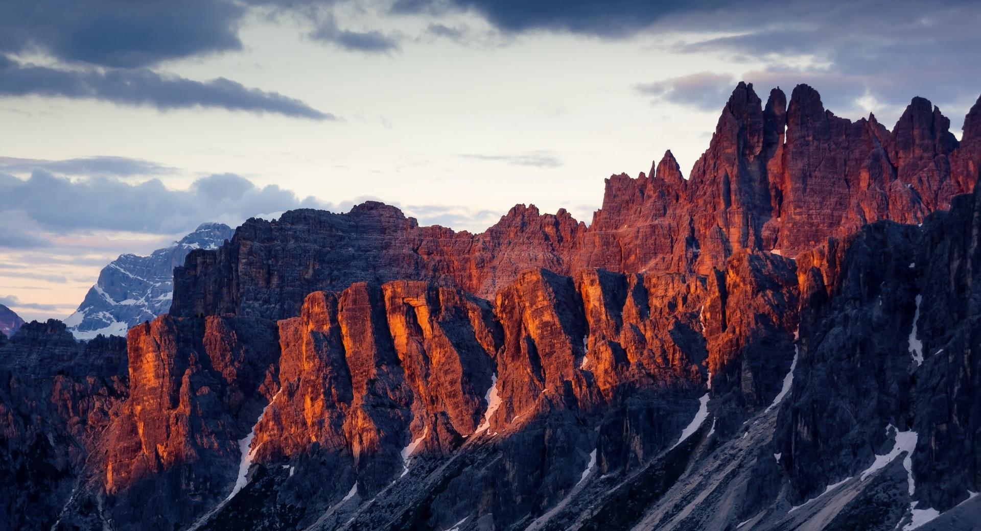 Dolomites Mountain range, Italy at 320 x 480 iPhone size wallpapers HD quality