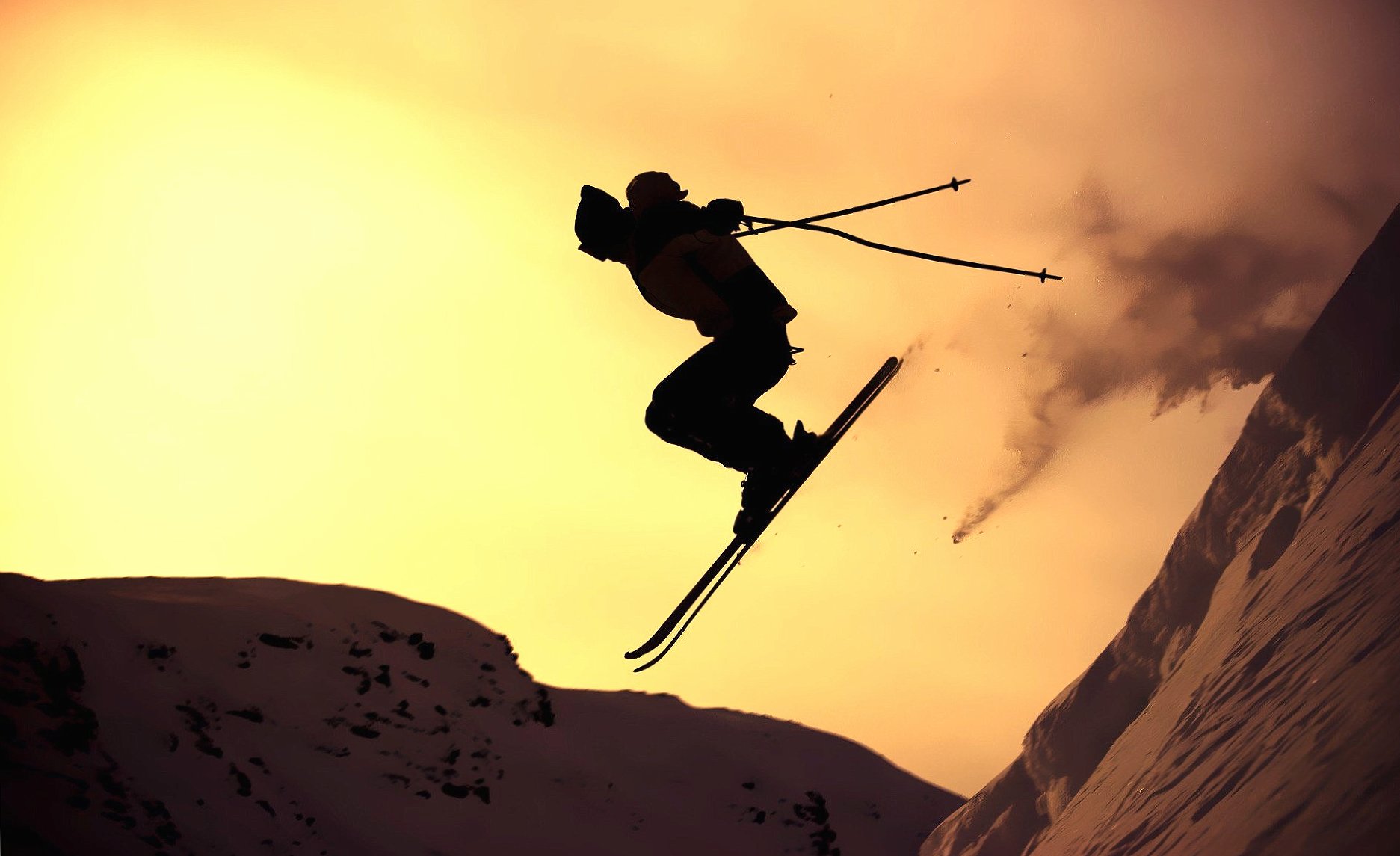 Extreme skiing at 1280 x 960 size wallpapers HD quality
