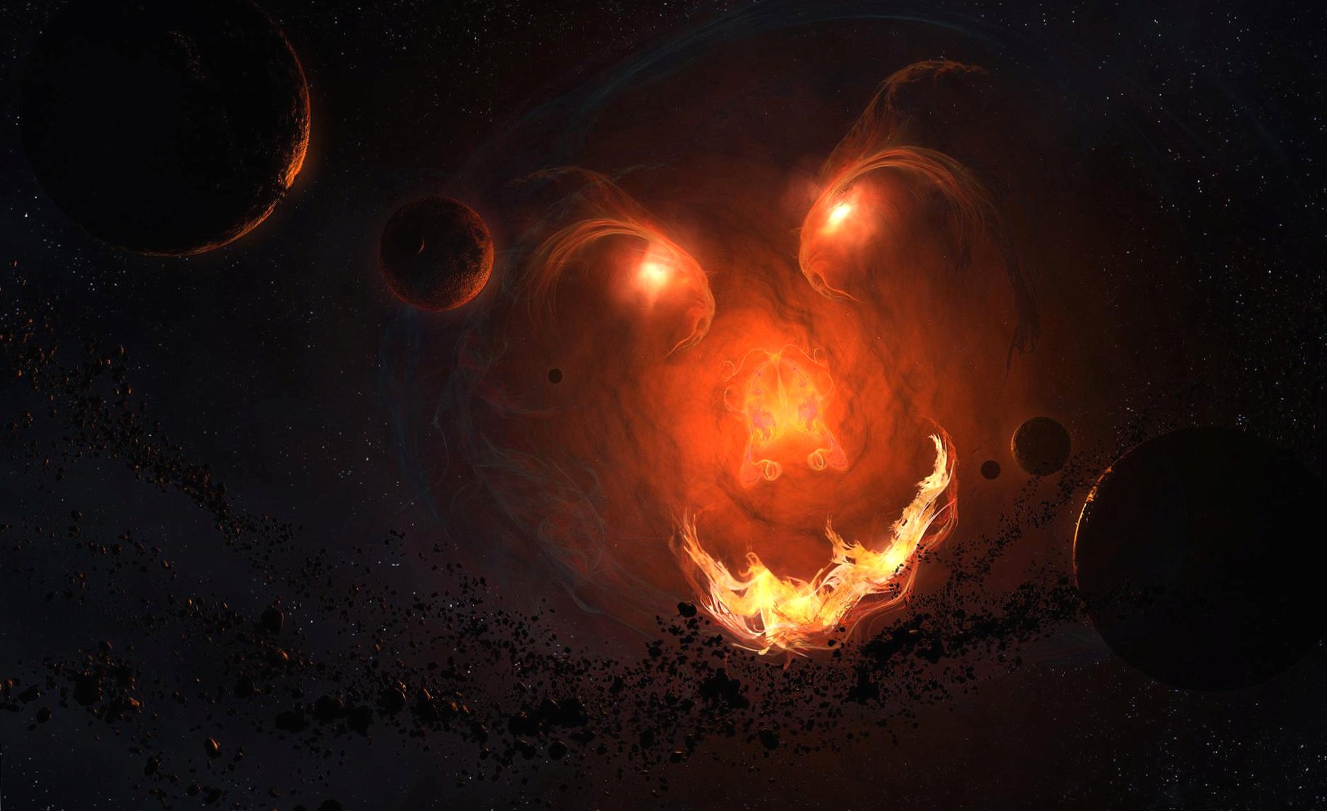 Face nebula at 1600 x 1200 size wallpapers HD quality