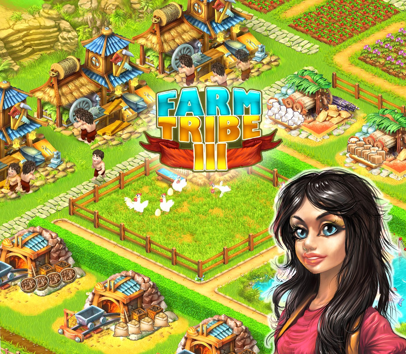 Farm Tribe 3 at 750 x 1334 iPhone 6 size wallpapers HD quality