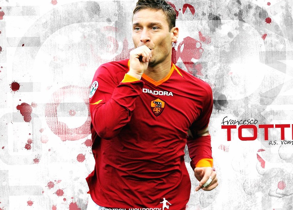 Francesco totti roma at 1152 x 864 size wallpapers HD quality