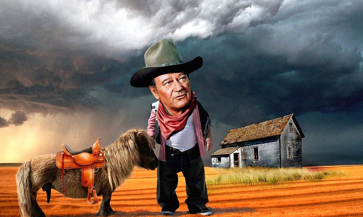 Funny little john wayne at 640 x 1136 iPhone 5 size wallpapers HD quality