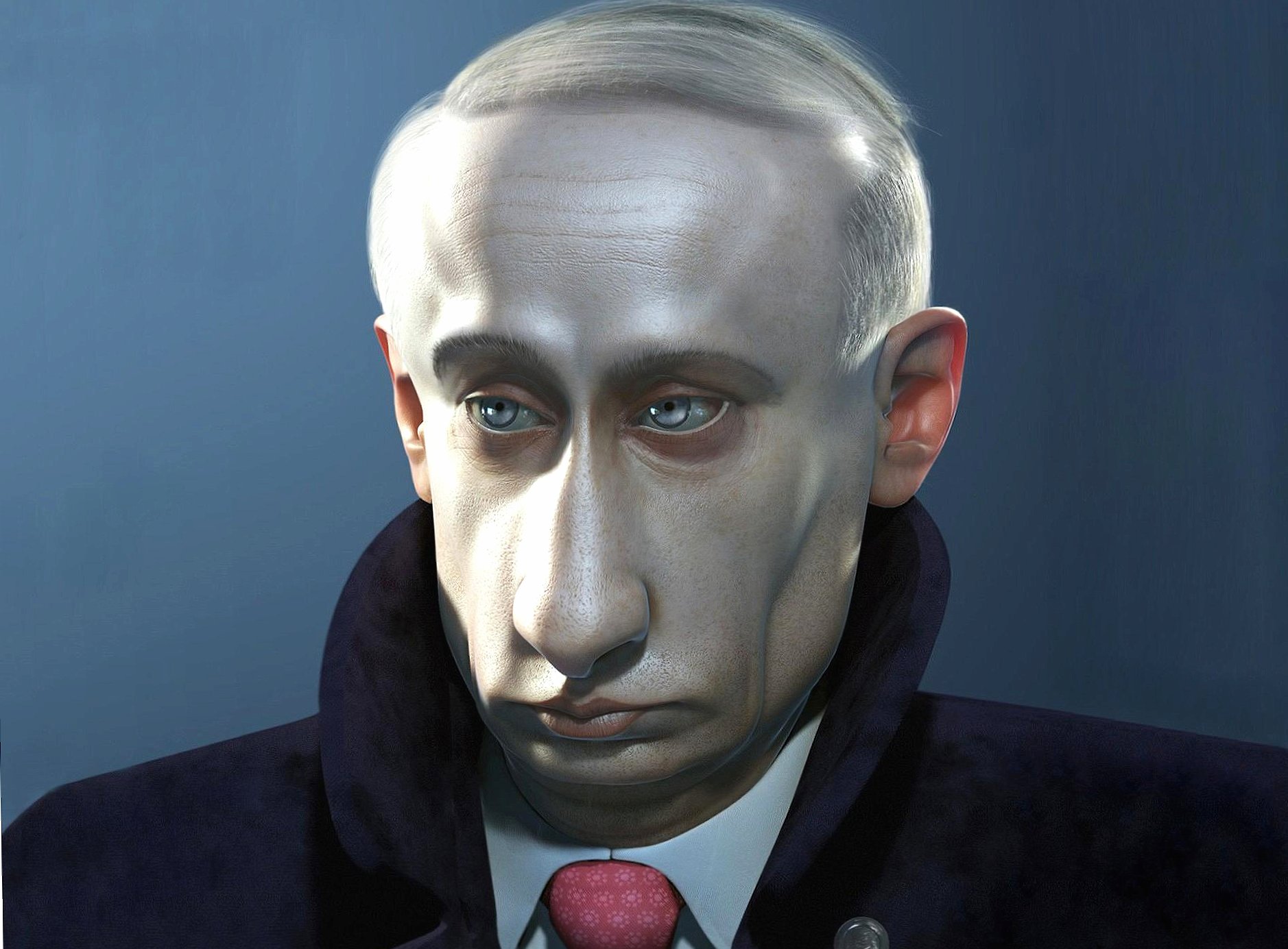 Funny vladimir putin caricature at 640 x 1136 iPhone 5 size wallpapers HD quality
