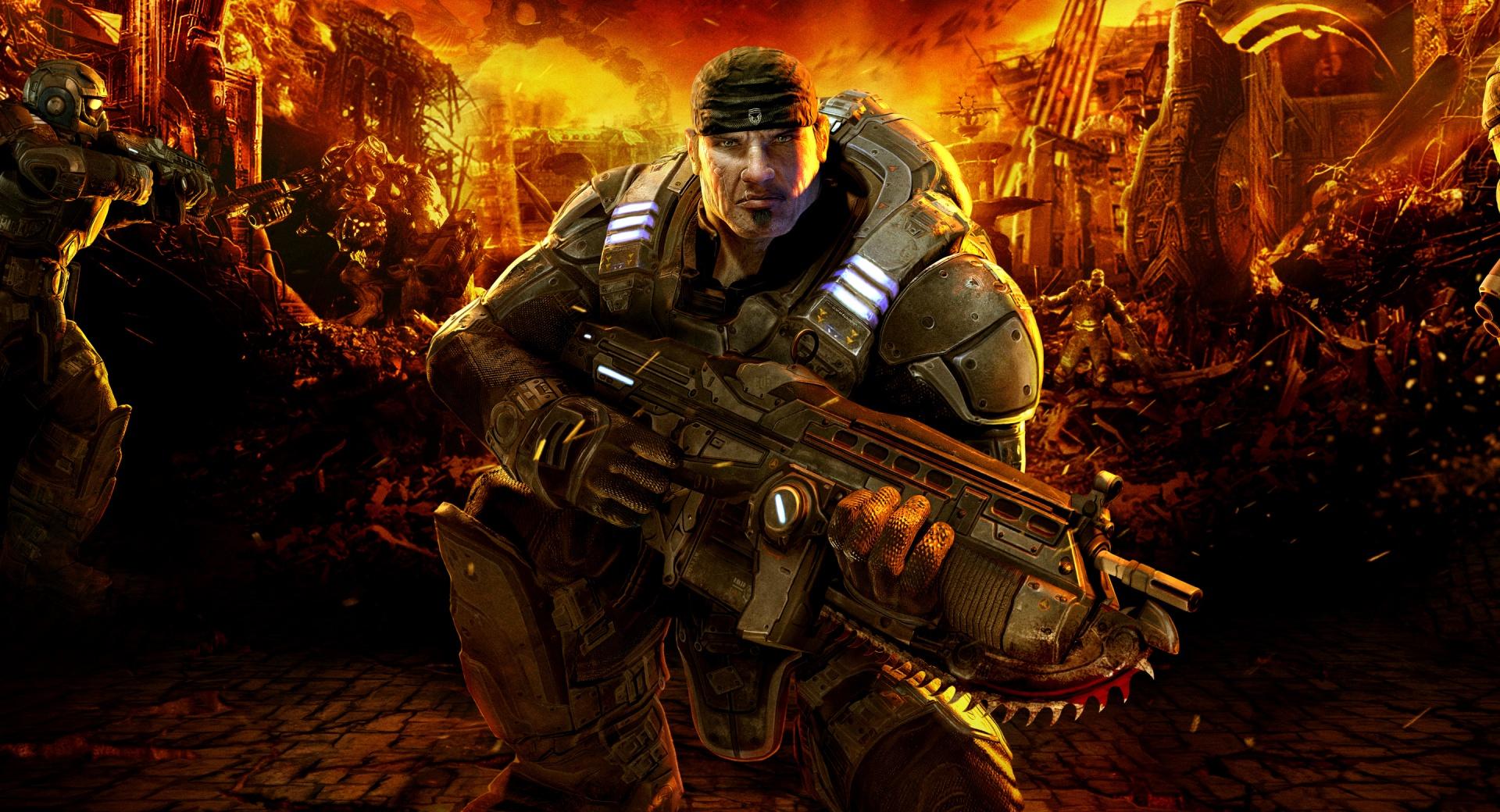 Gears Of War at 640 x 960 iPhone 4 size wallpapers HD quality