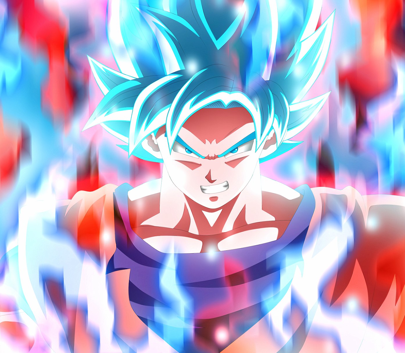 Goku God Blue at 1280 x 960 size wallpapers HD quality