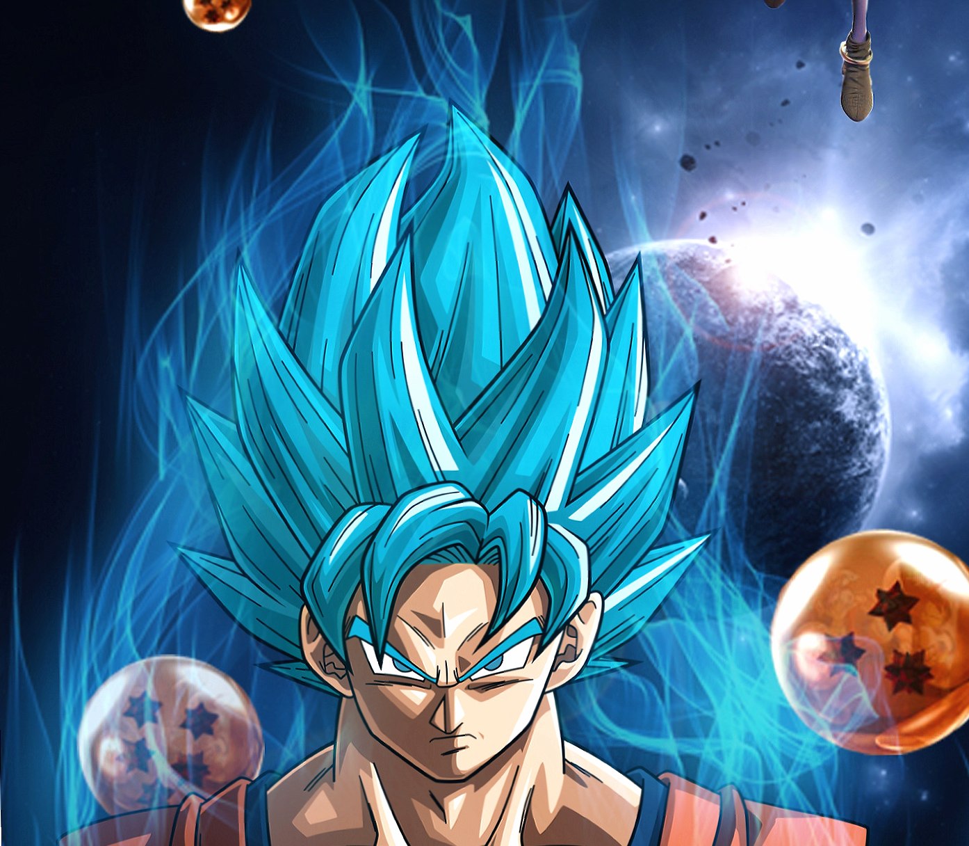 Goku vs Beerus at 640 x 1136 iPhone 5 size wallpapers HD quality