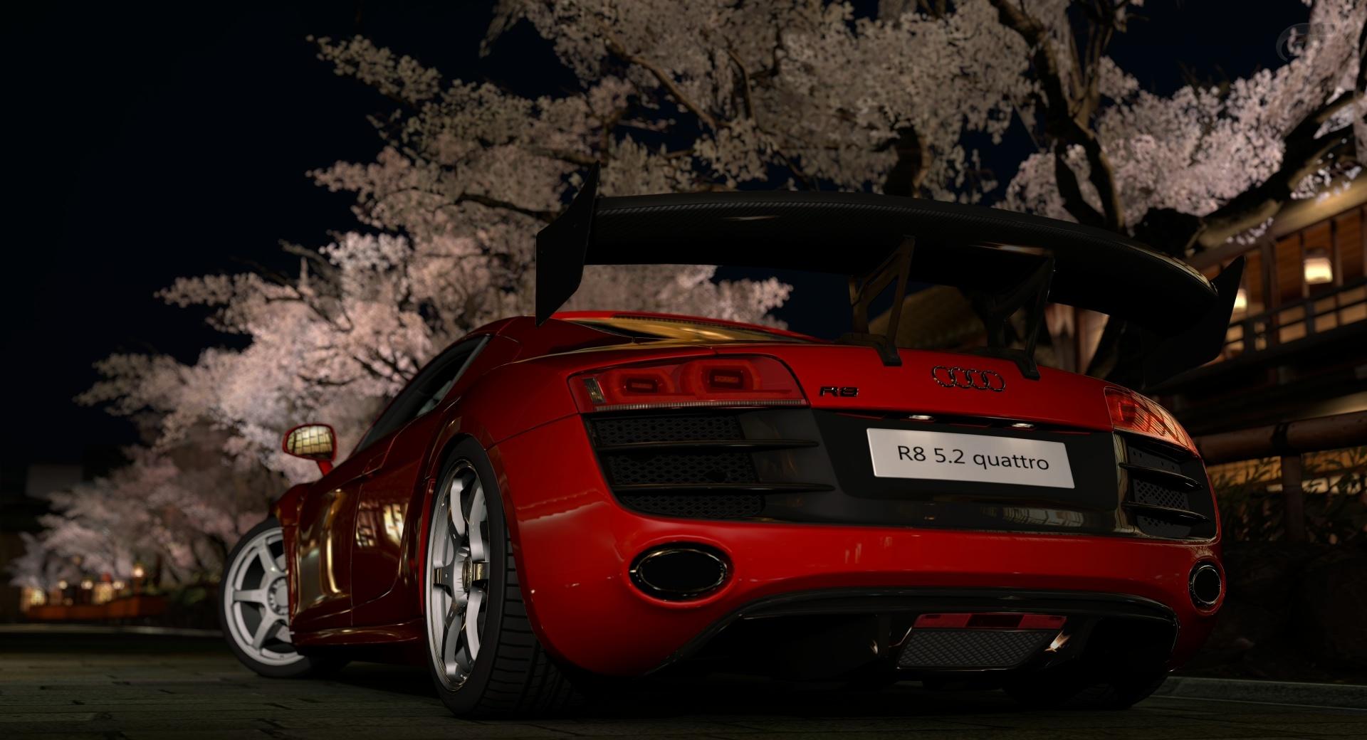 Gran Turismo 5 Audi R8 5 2 Quattro at 1024 x 1024 iPad size wallpapers HD quality