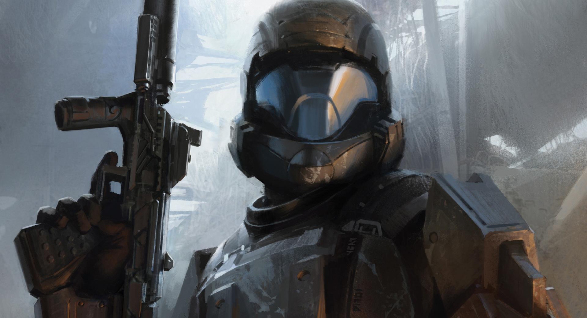 Halo 3 ODST  The Rookie at 2048 x 2048 iPad size wallpapers HD quality