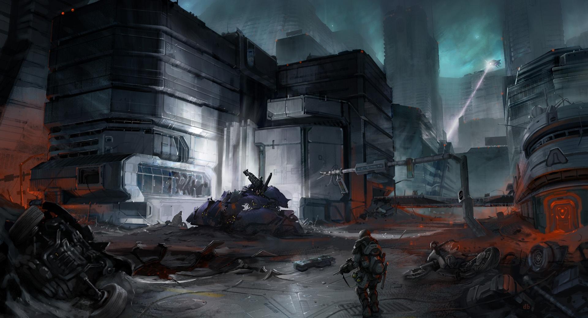 Halo 3 ODST Video Game at 640 x 960 iPhone 4 size wallpapers HD quality