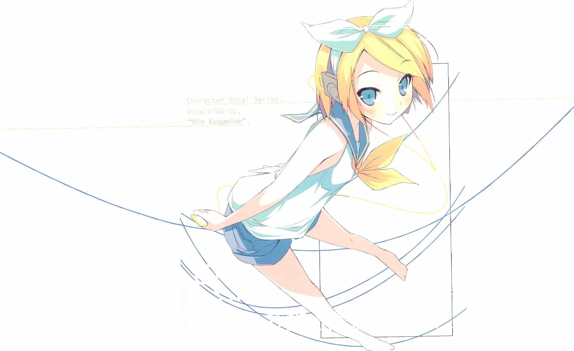 Happy Rin Kagamine in Vocaloid at 1280 x 960 size wallpapers HD quality