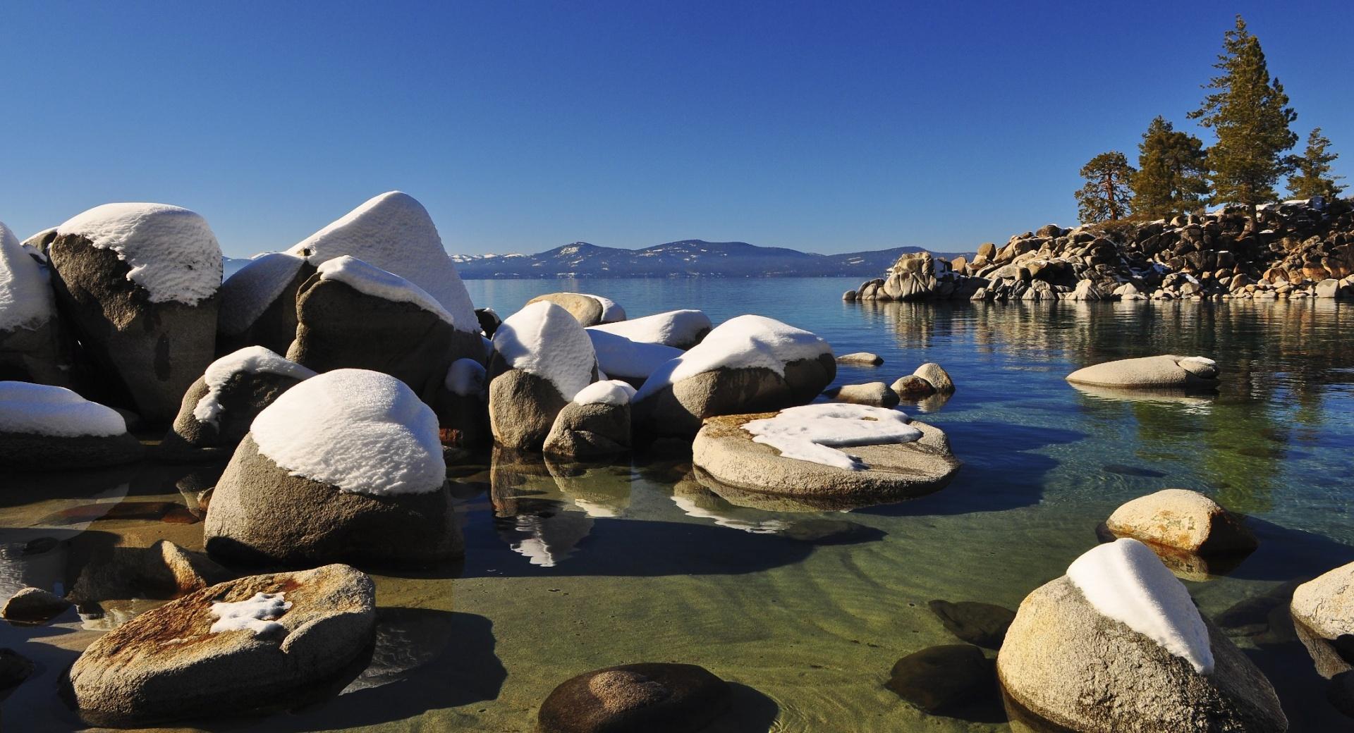 Lake Tahoe Rocks at 2048 x 2048 iPad size wallpapers HD quality