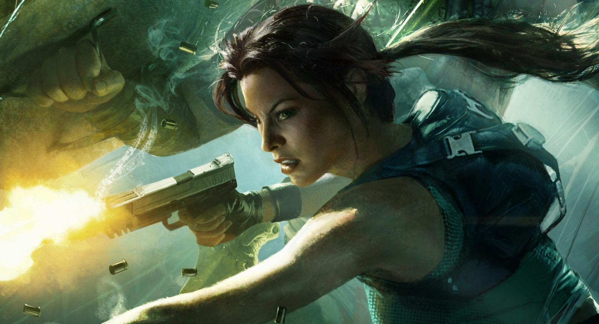 Lara Croft at 2048 x 2048 iPad size wallpapers HD quality