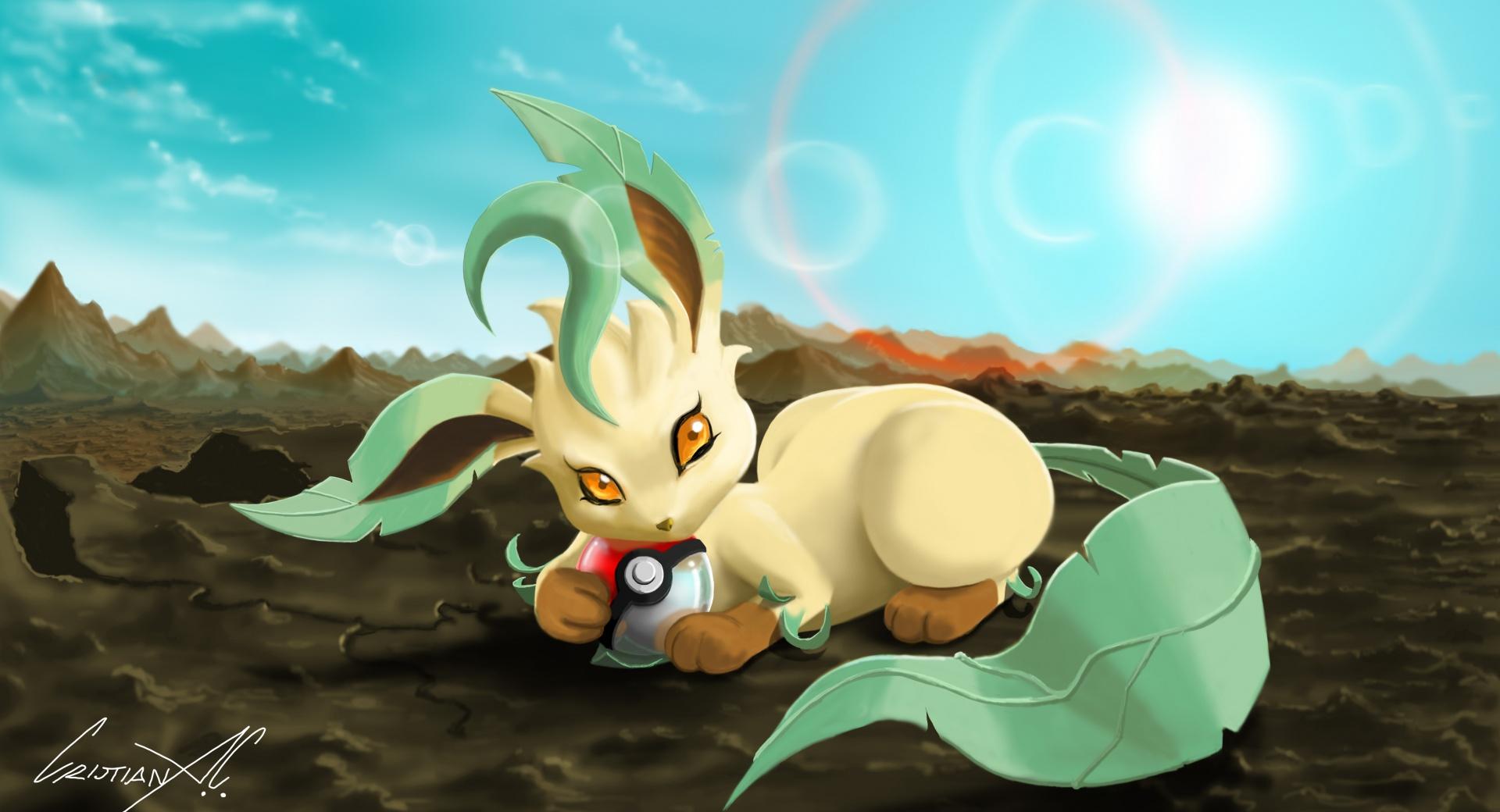Leafeon (Pokemon) at 1334 x 750 iPhone 7 size wallpapers HD quality