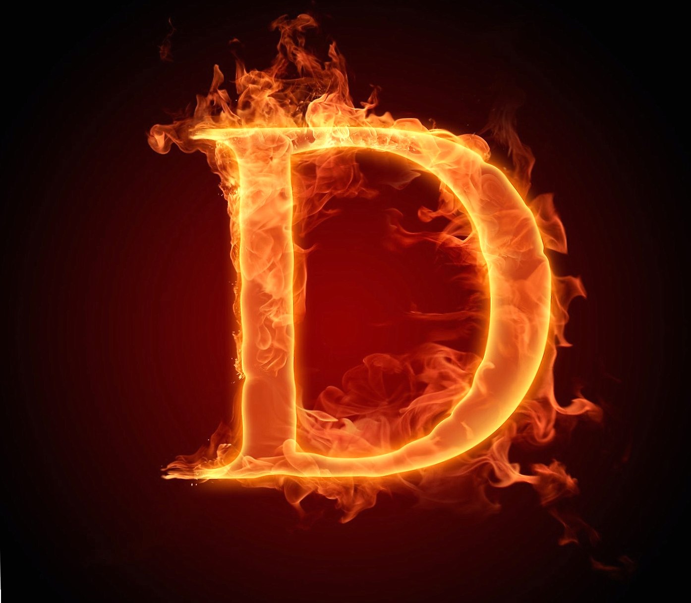 Letter D In Fire Hd at 1280 x 960 size wallpapers HD quality