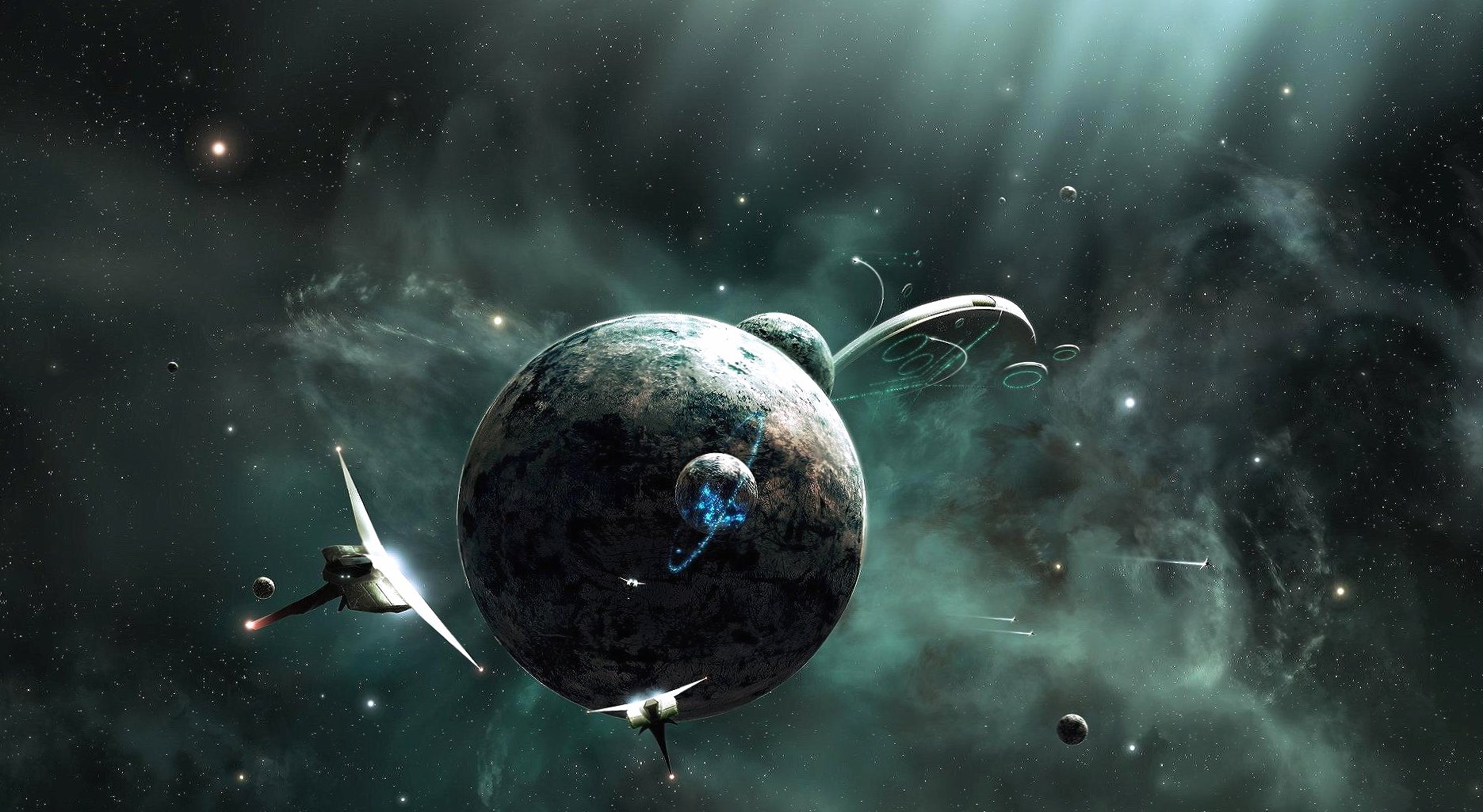 Life in space at 1600 x 1200 size wallpapers HD quality