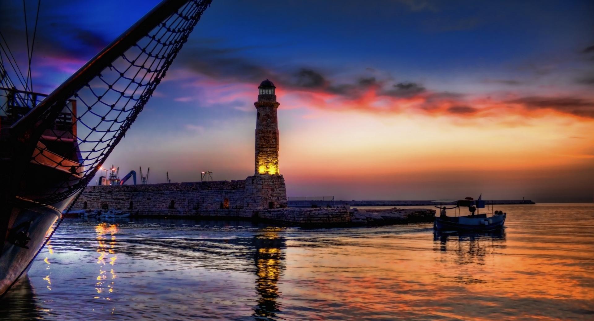Lighthouse At Twilight wallpapers HD quality