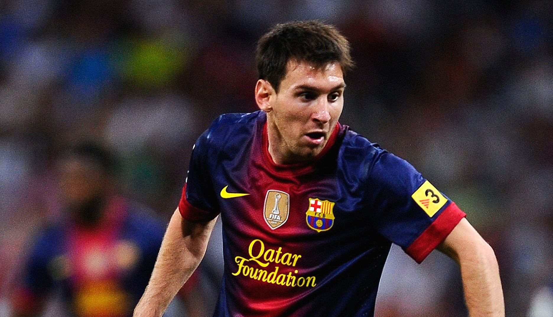 Lionel messi barcelona at 640 x 960 iPhone 4 size wallpapers HD quality