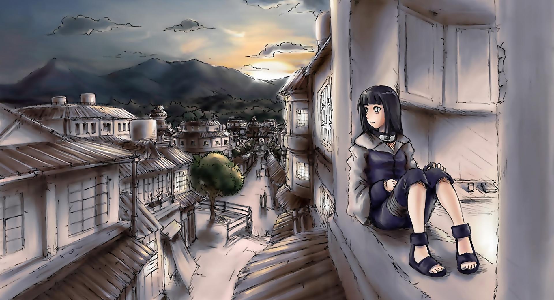Naruto Hyuuga Hinata at 320 x 480 iPhone size wallpapers HD quality