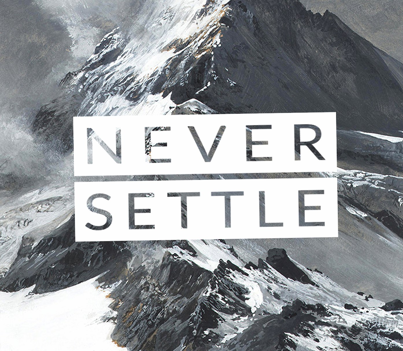 Never Settle at 2048 x 2048 iPad size wallpapers HD quality