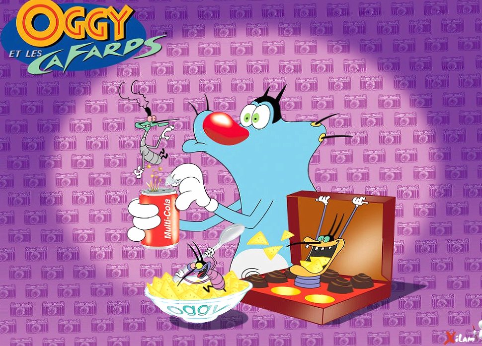 Oggy and the cockroaches at 640 x 1136 iPhone 5 size wallpapers HD quality