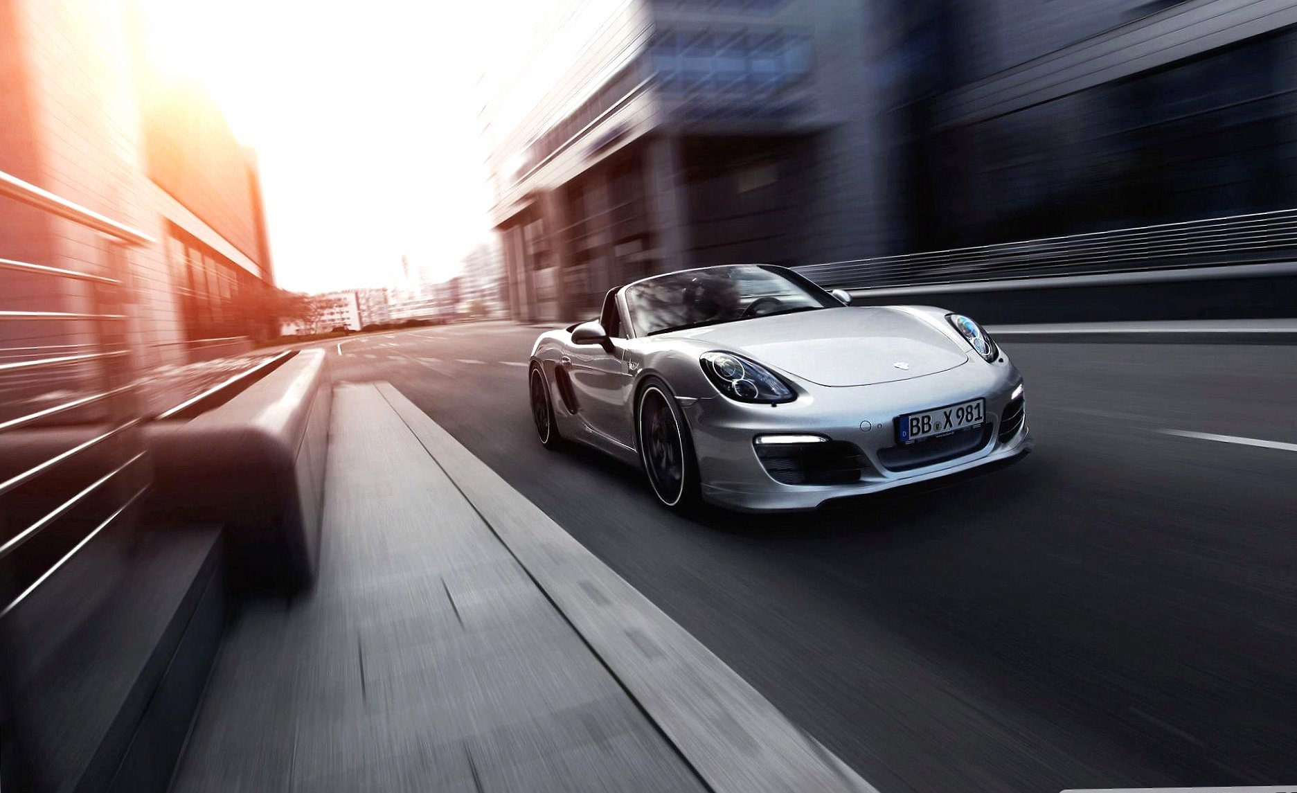 Porsche boxter at 640 x 1136 iPhone 5 size wallpapers HD quality