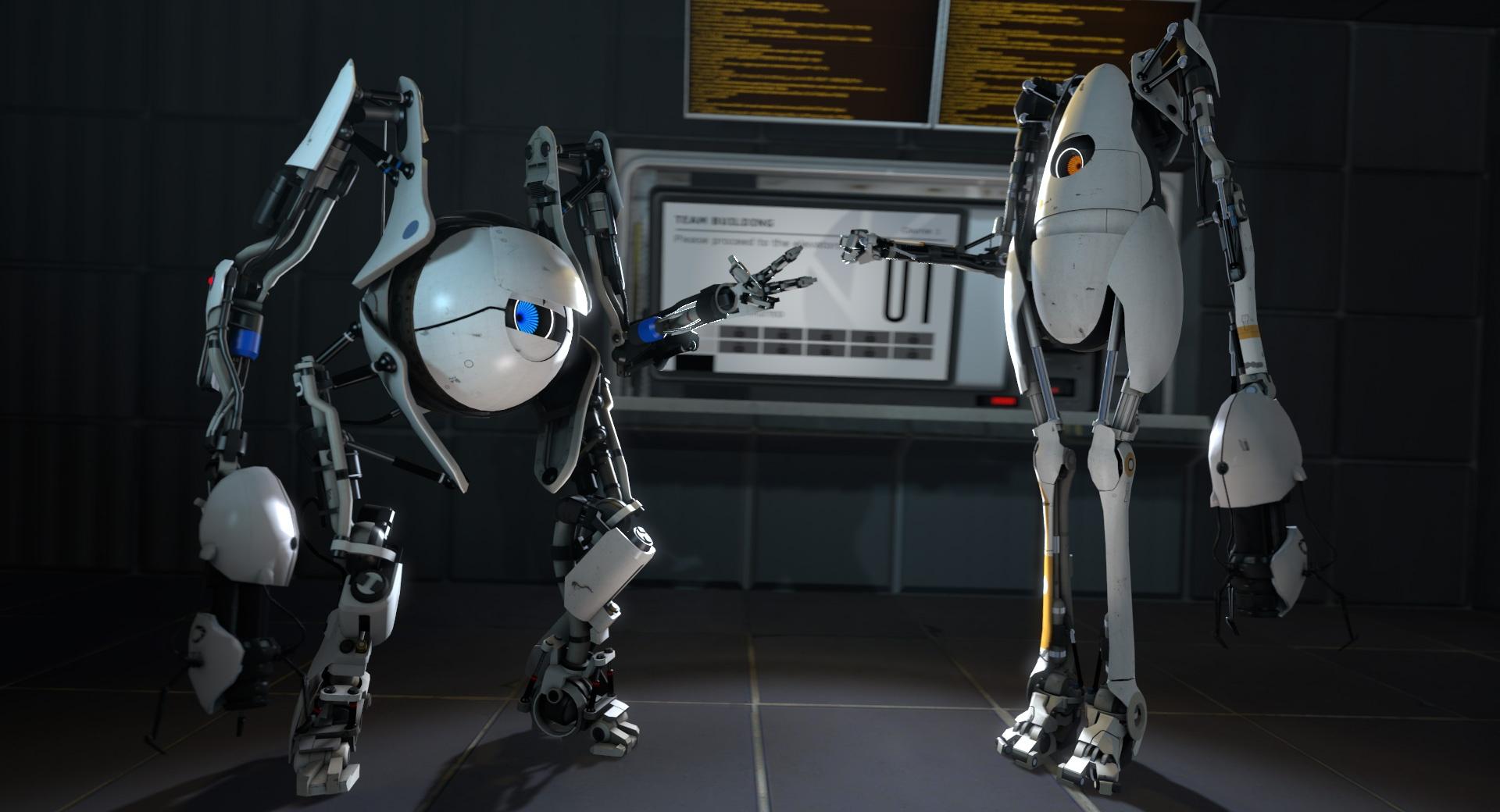 Portal 2 Coop at 1280 x 960 size wallpapers HD quality