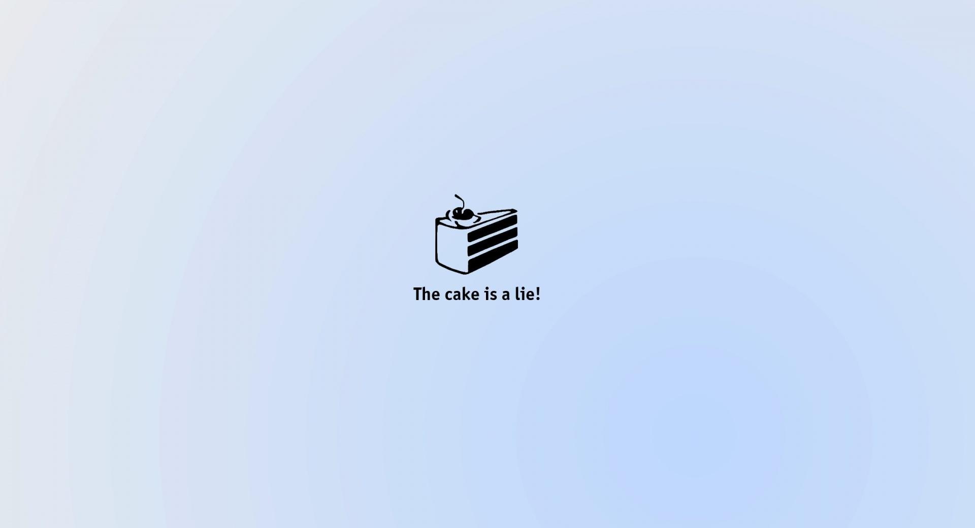 Portal The Cake Is A Lie at 2048 x 2048 iPad size wallpapers HD quality