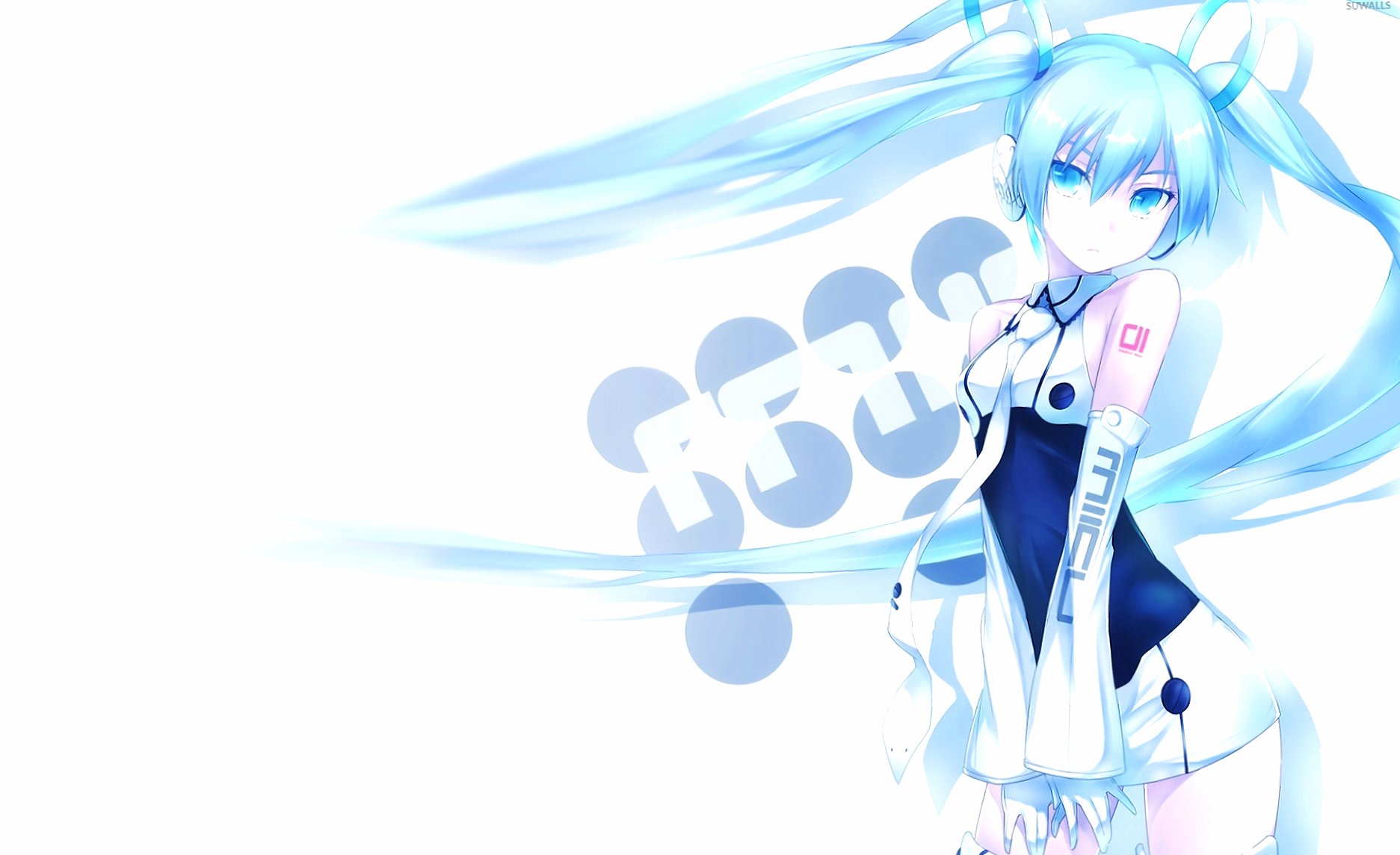 Posing Hatsune Miku - Vocaloid at 1152 x 864 size wallpapers HD quality