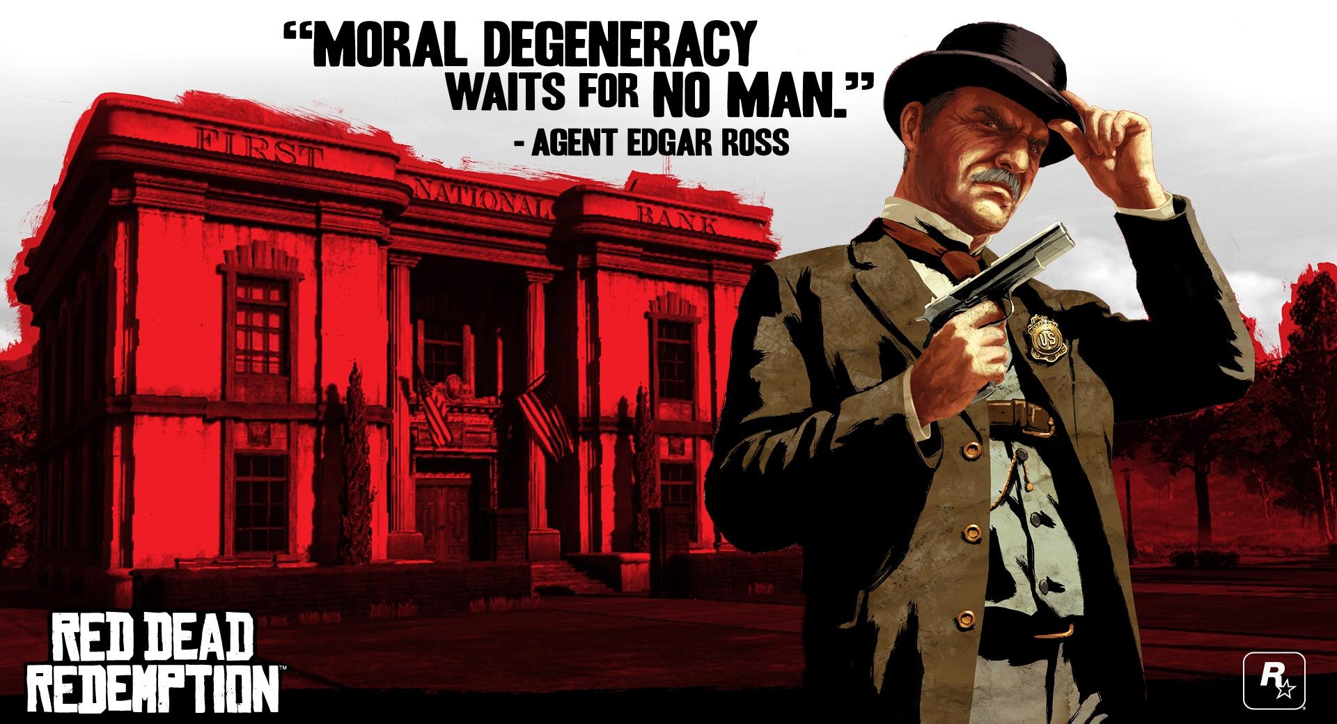 Red Dead Redemption, Agent Edgar Ross at 1334 x 750 iPhone 7 size wallpapers HD quality