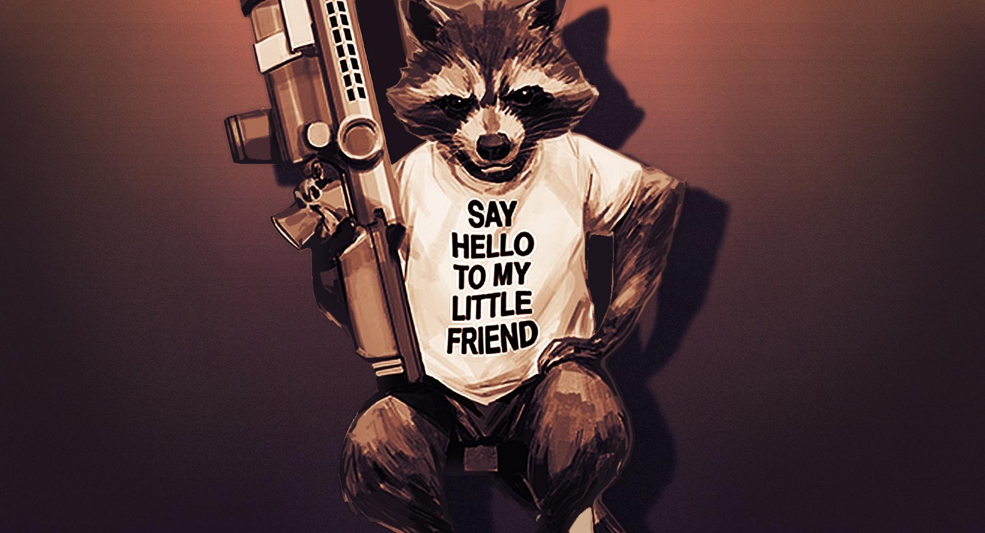 Rocket Raccoon - Guardians of the Galaxy 2 at 320 x 480 iPhone size wallpapers HD quality