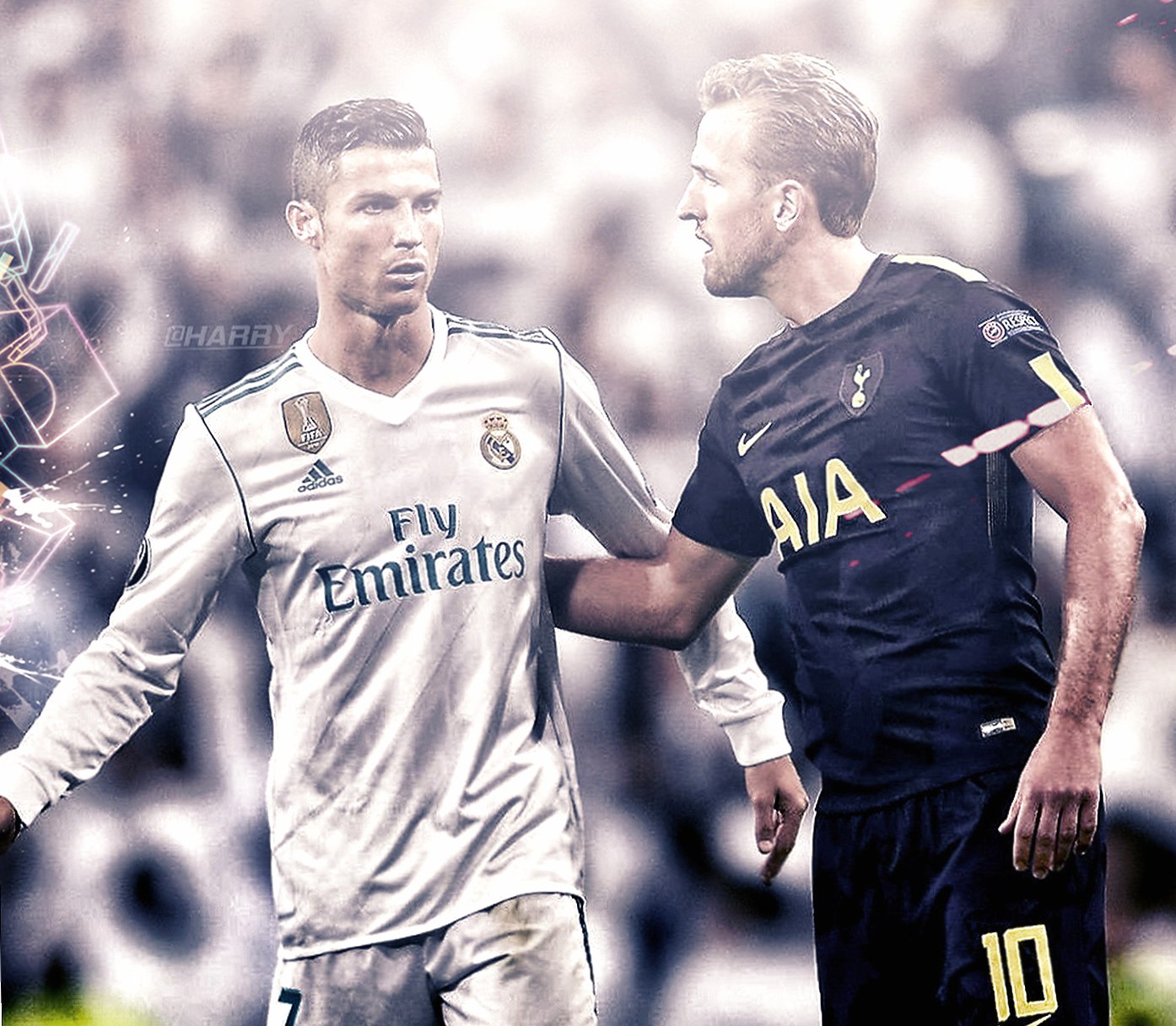 Ronaldo and Kane at 750 x 1334 iPhone 6 size wallpapers HD quality