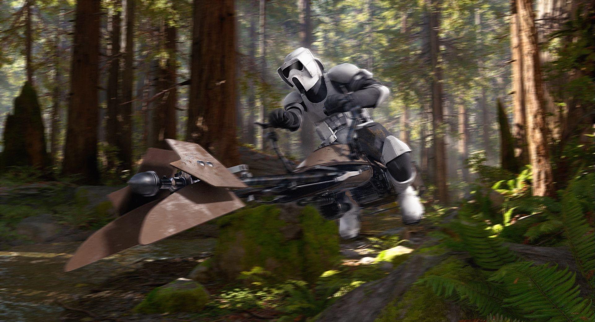 Scout Trooper Speederbike Endor wallpapers HD quality