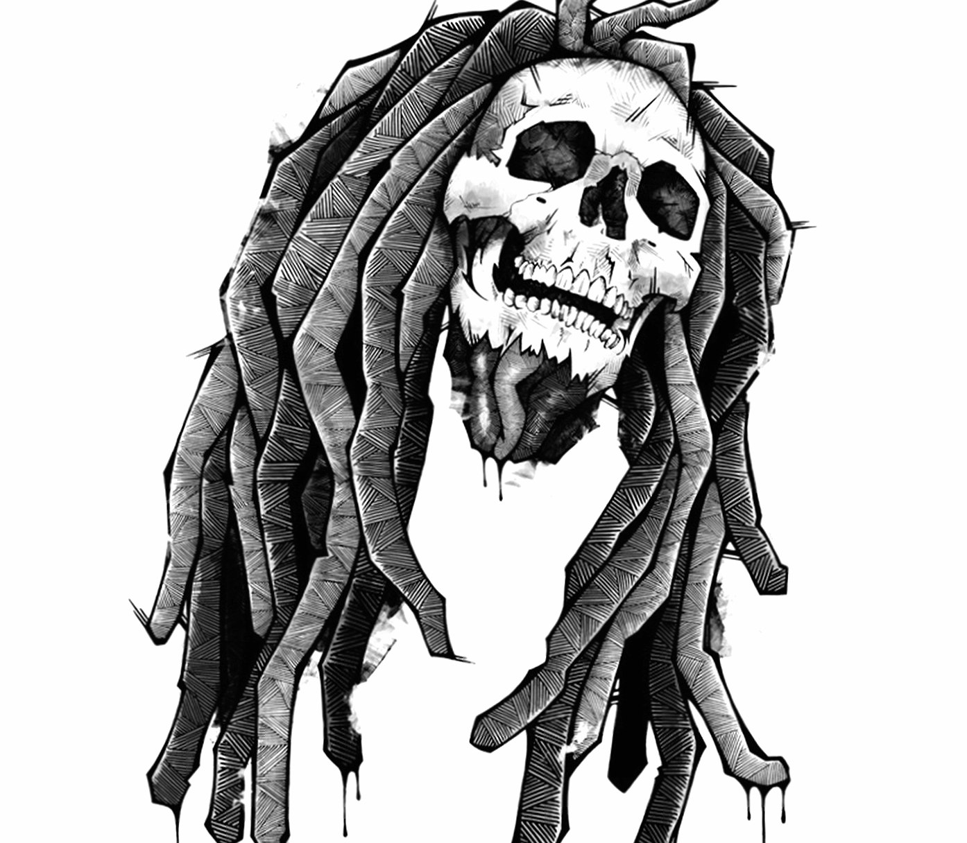 Skull Reggae at 640 x 1136 iPhone 5 size wallpapers HD quality