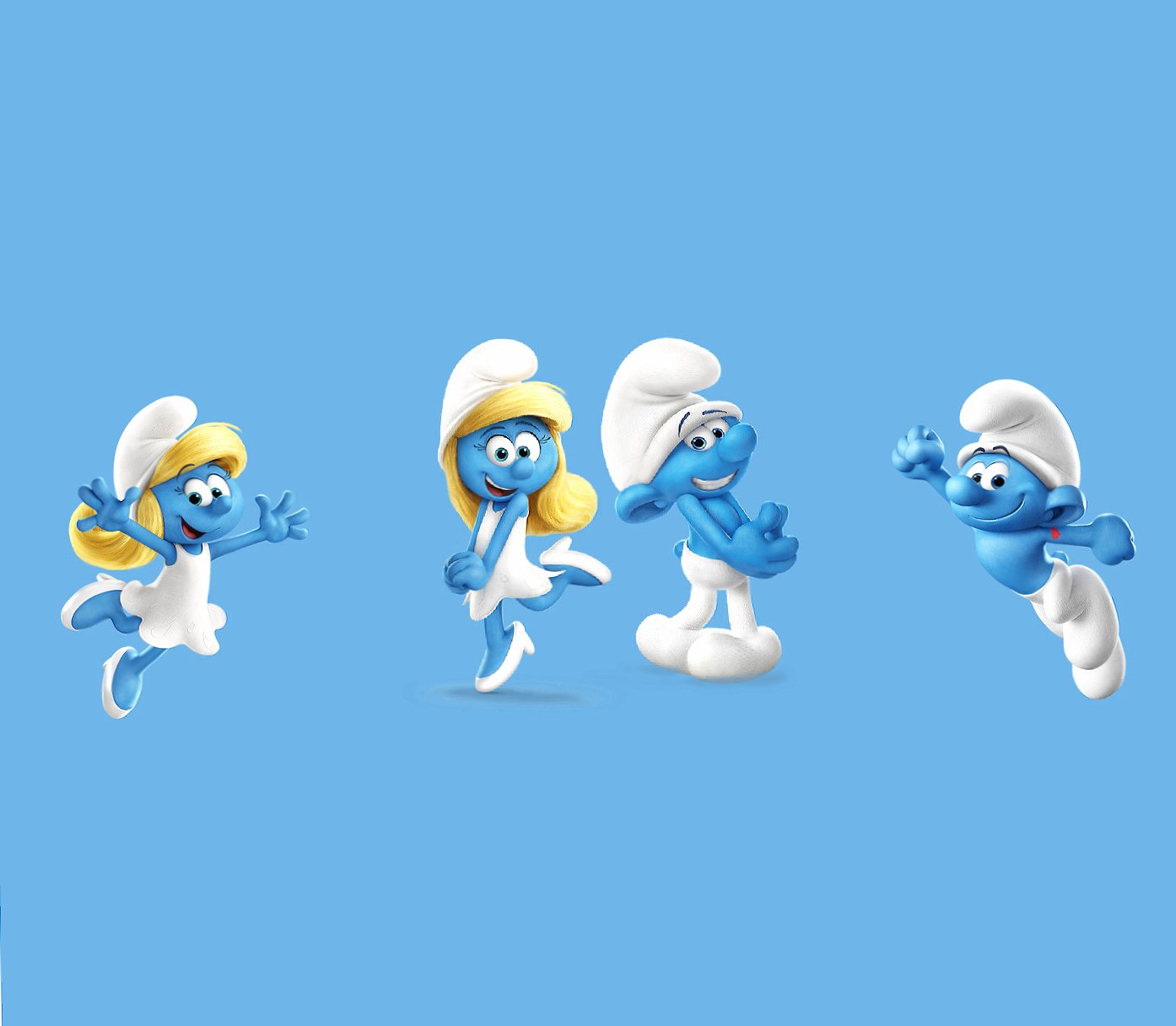 Smurfs at 2048 x 2048 iPad size wallpapers HD quality