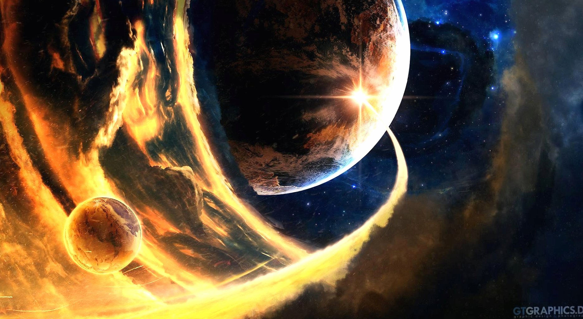 Space collapse event at 2560 x 1440 HD size wallpapers HD quality