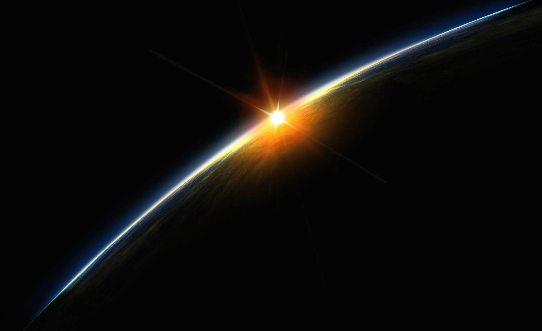 space sunrise wallpapers HD quality