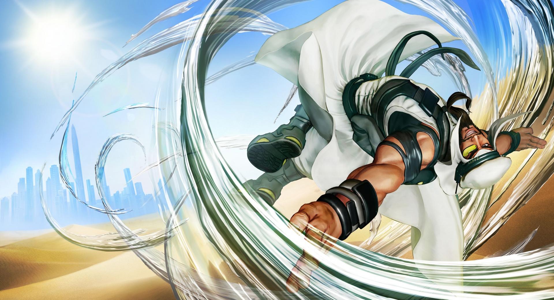 Street Fighter V Rashid 2016 Video Game at 1600 x 1200 size wallpapers HD quality
