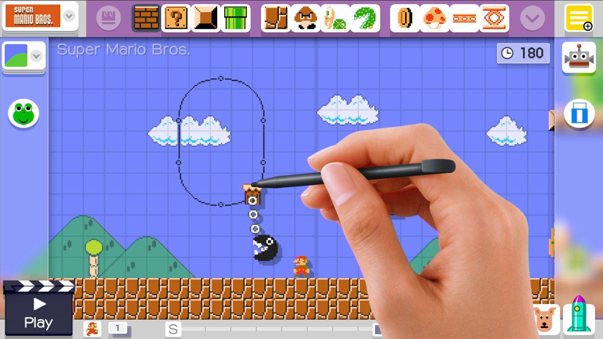 Super Mario Maker at 640 x 960 iPhone 4 size wallpapers HD quality