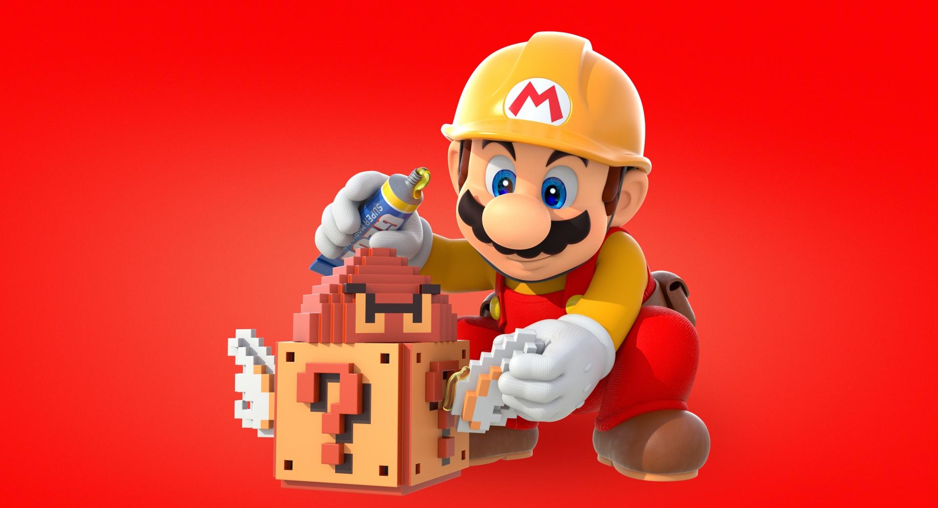 Super Mario Maker Game 2015 at 1024 x 1024 iPad size wallpapers HD quality