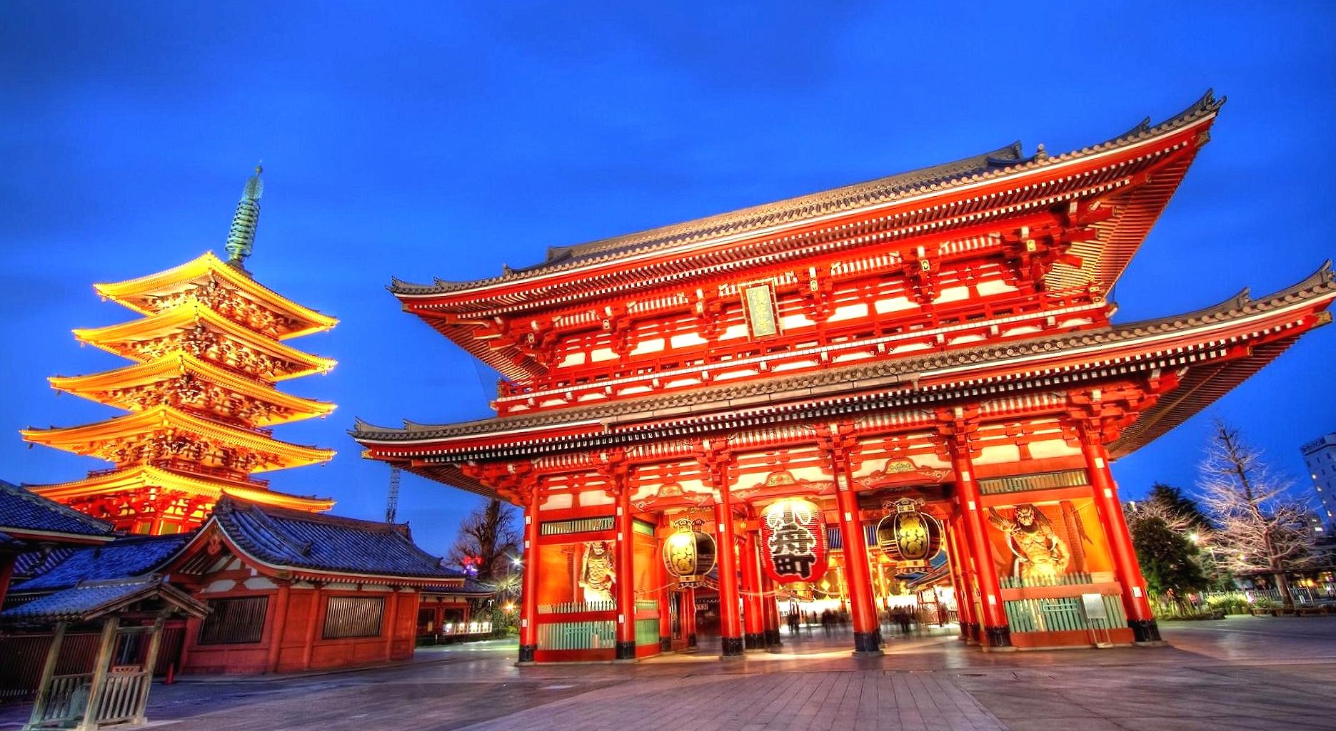 Temple in tokyo japan at 640 x 1136 iPhone 5 size wallpapers HD quality