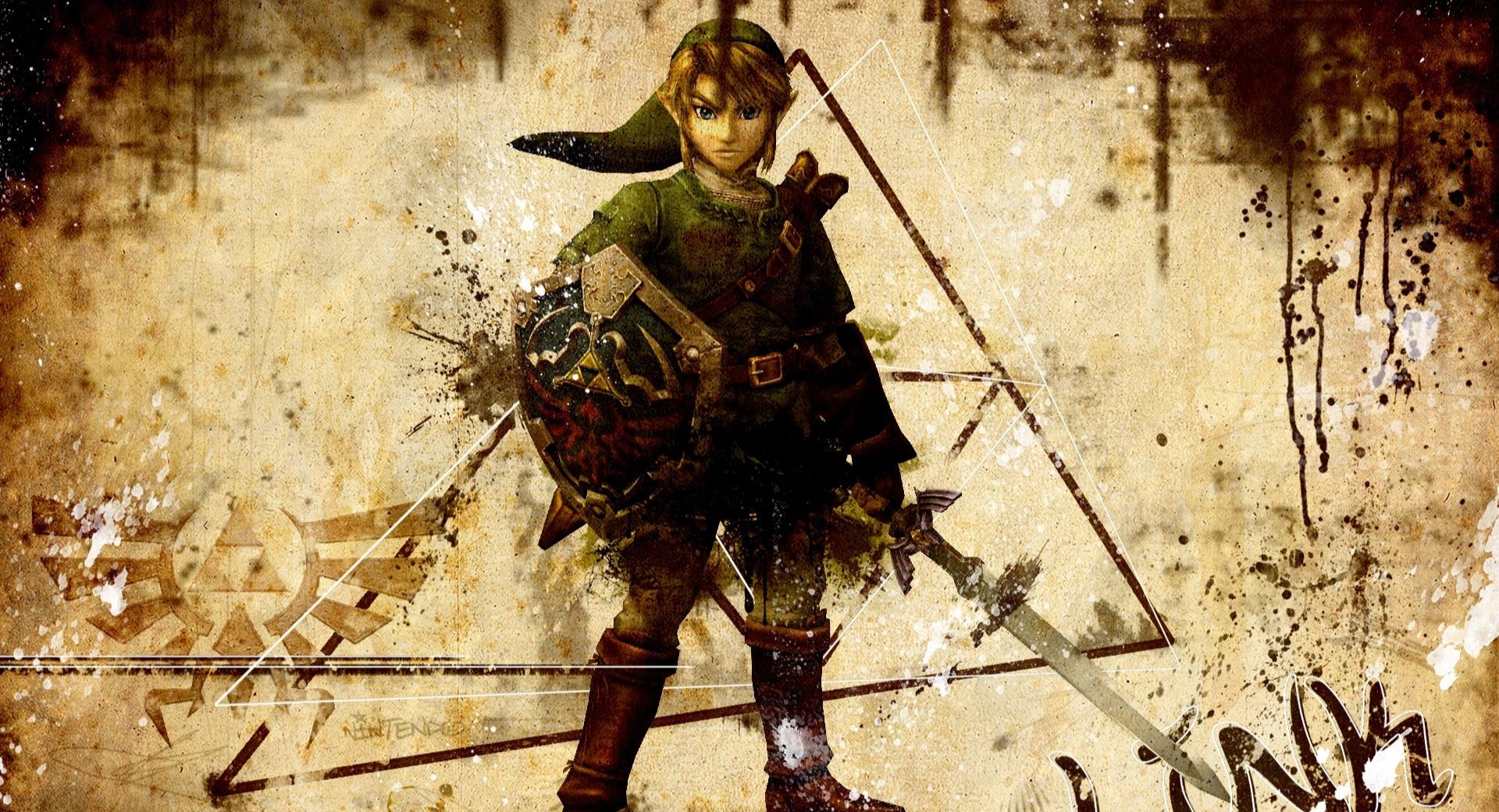 The Legend of Zelda Vintage Background at 320 x 480 iPhone size wallpapers HD quality