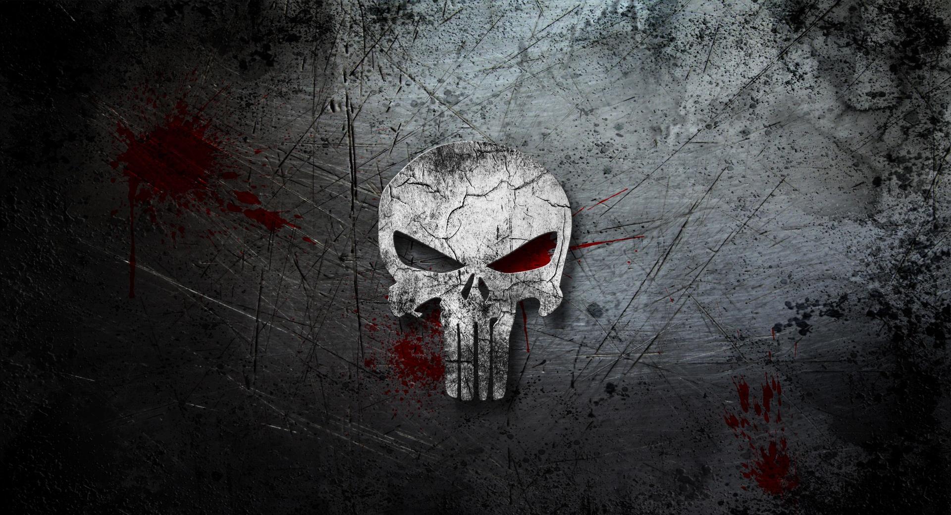 The Punisher Logo at 2048 x 2048 iPad size wallpapers HD quality