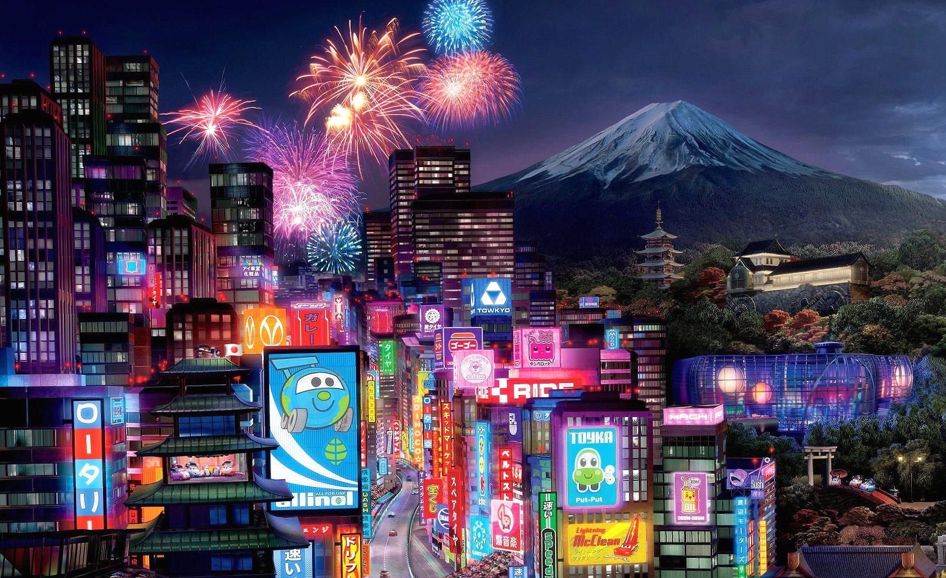 Tokyo city at 640 x 1136 iPhone 5 size wallpapers HD quality