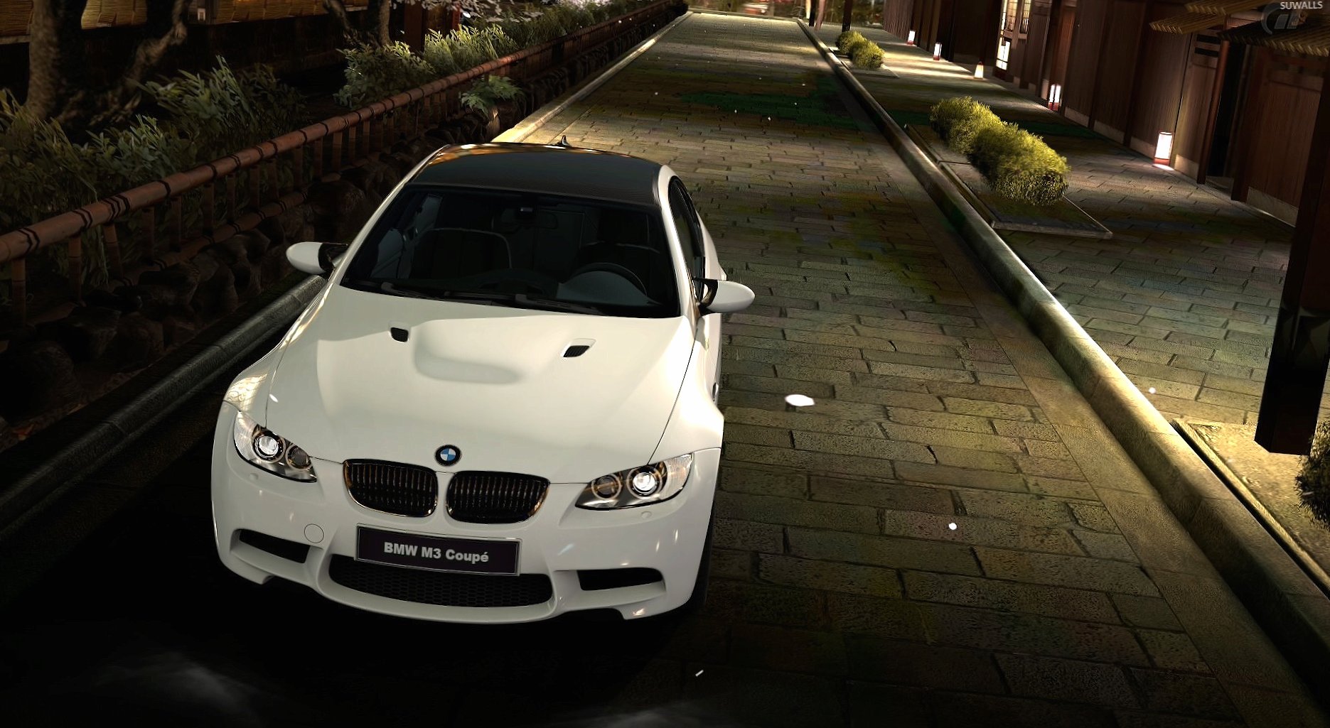 Top view of a BMW M3 coupe at 640 x 1136 iPhone 5 size wallpapers HD quality