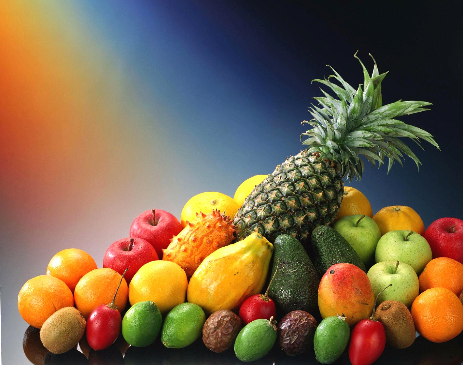 Tropical fruit with ananas at 1600 x 1200 size wallpapers HD quality