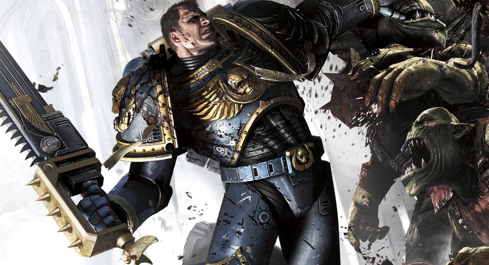 Warhammer 40000 Space Marine Combat at 320 x 480 iPhone size wallpapers HD quality