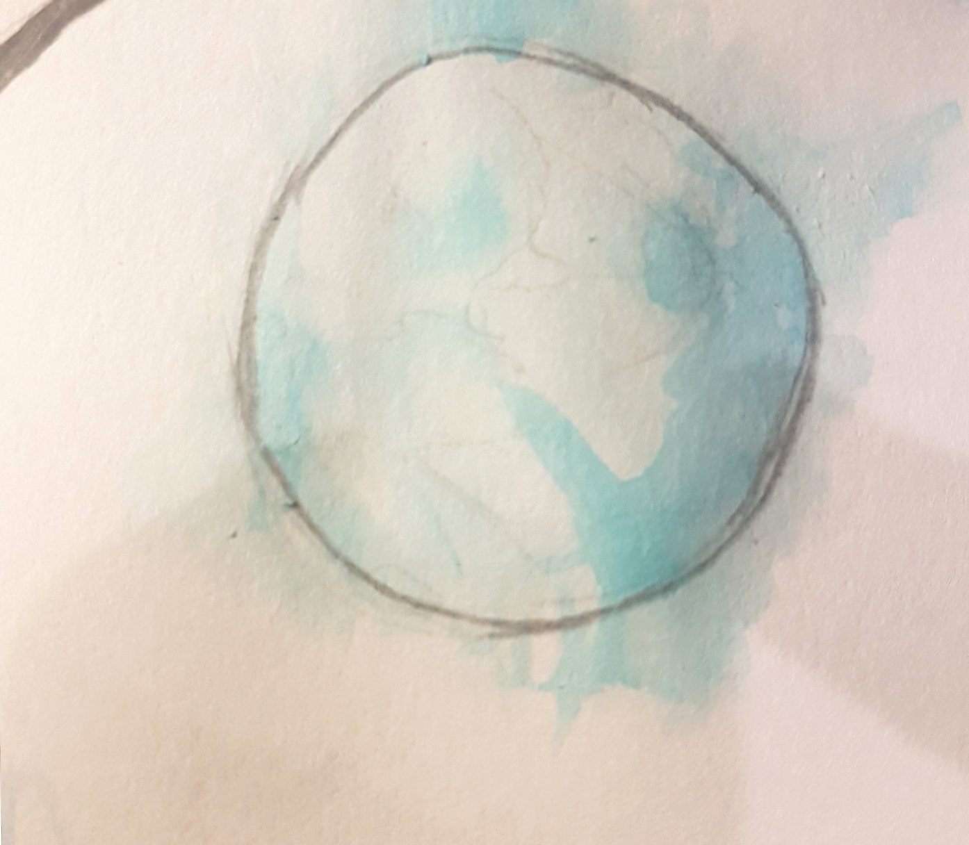 Watercolour moon at 750 x 1334 iPhone 6 size wallpapers HD quality